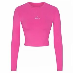 Skims 4 U I Would Cropped Long Sleeve NWT
